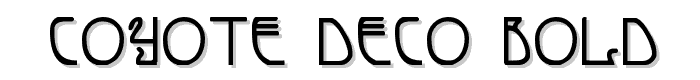Coyote Deco Bold font